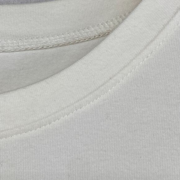 EILEEN FISHER Top S Organic Cotton Stretch Jersey Boxy Dolman Off White USA - Picture 6 of 13